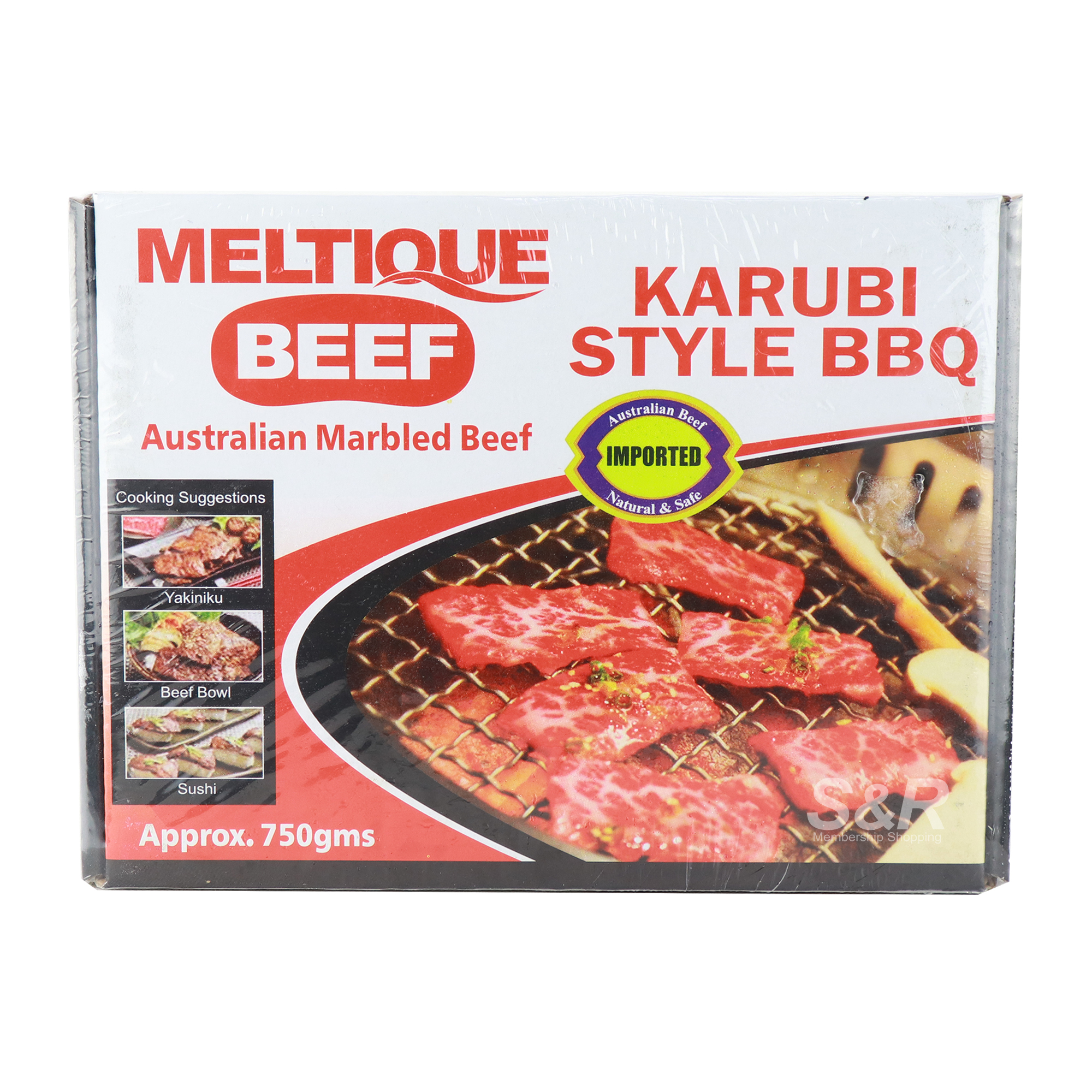 Meltique Beef Australian Marbled Beef Karubi Style BBQ 750g